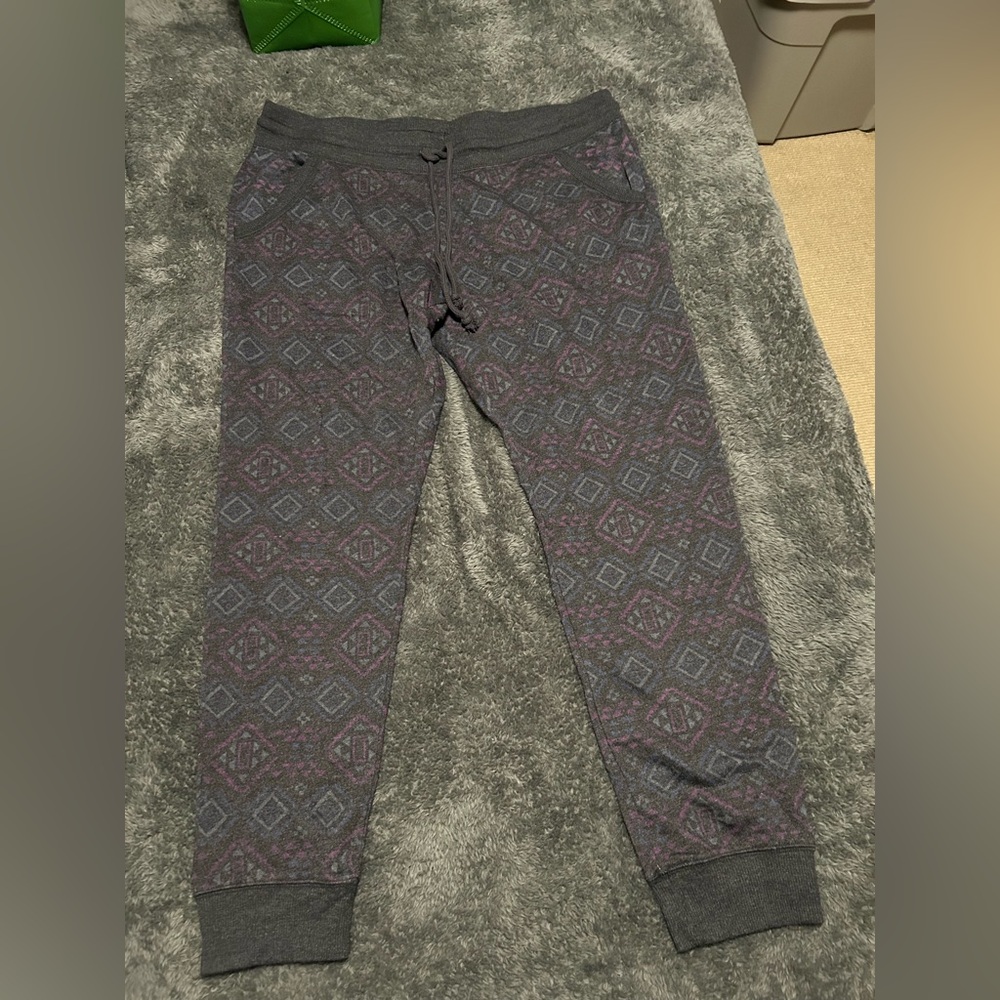 Mossimo Supply Co. Gray and Purple Joggers